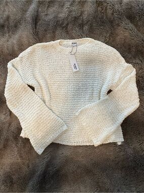 BB Dakota | Cream Open-Knit Sweater | S